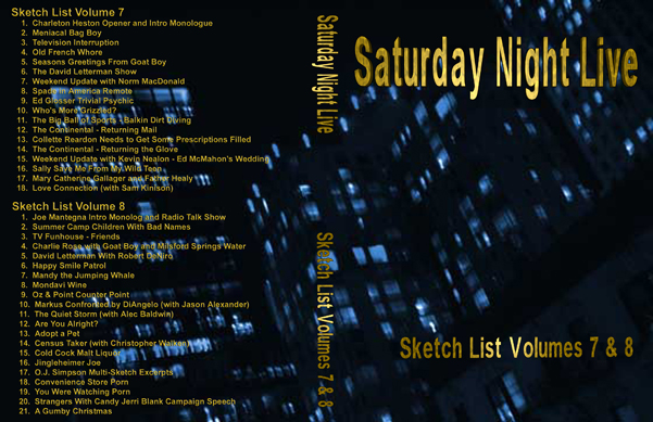 Sketch DVD Case Volume 7 and 8